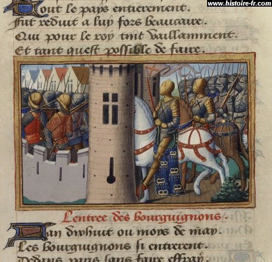 Entre des troupes bourguignonnes dans Paris 1418